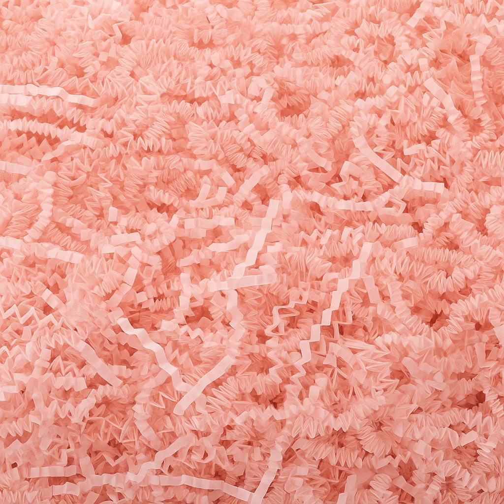 pink zigzag cut shredded paper filler for gift boxes and hampers